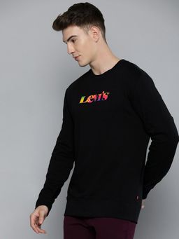 Levi's - Men Black Crew Neck Sweatshirt