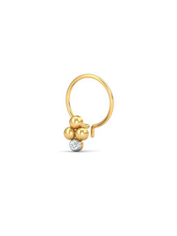 KuberBox - Mukta Nose Pin 14K Gold