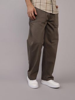 American Eagle - Men Brown Flex Surplus Casual Trousers