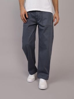 American Eagle - Men Blue Flex Surplus Casual Trousers