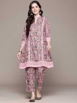 Readiprint - A-Line Style Pink Floral Co-Ord (Set of 2)