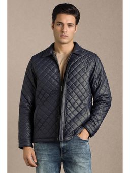 Louis Philippe - Navy Blue Textured Jacket