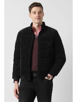 Peter England - Black Solid Casual Jacket