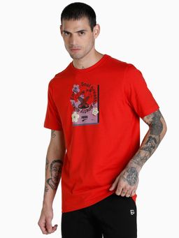 Puma - Downtown Graphic Men Red T-shirt
