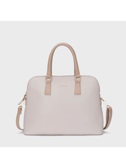 Lino Perros - Peggy Subtle Off-White Shoulder Bag with Detachable Handle