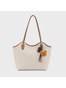 Lino Perros - Avril Echo Off-White Tote Bag with Key Chain