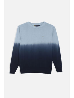 Allen Solly - Boys Blue Ombre Regular Fit Sweater