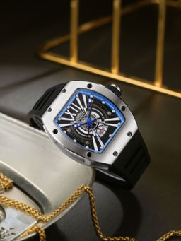Giordano - Romech Collection Premier Analog Skeleton Silver Watch For Men (GZ-50230) (M)