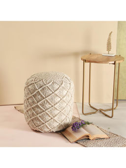 Manor House - Nina Beige Ottoman Pouf