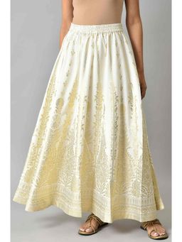 Elleven - White Half Circle Ethnic Skirt
