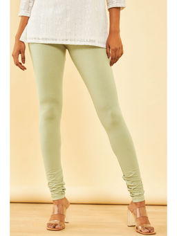 Soch - Womens Grey Cotton Solid Churidar