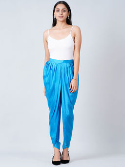 First Resort by Ramola Bachchan - Turquoise Tulip Pants