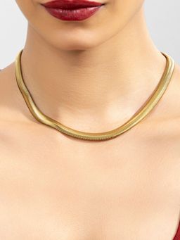 AQUASTREET - 18K Gold Plated Snake Chain Necklace