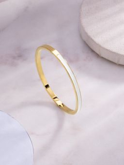 Palmonas - White Enamel Kada