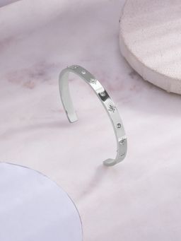 Palmonas - White Stone Halo Classic Cuff