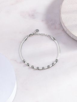 Palmonas - White Noir Soul Snake Chain Bracelet