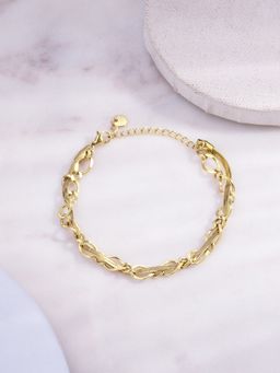 Palmonas - Gold Entangled Loop Chain Bracelet