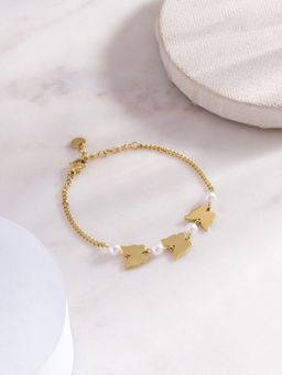 Palmonas - White Flutterbug Pearl Bracelet