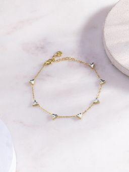 Palmonas - White Triangle CZ Chain Bracelet