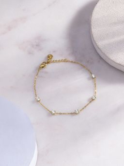 Palmonas - White Dainty CZ Chain Bracelet