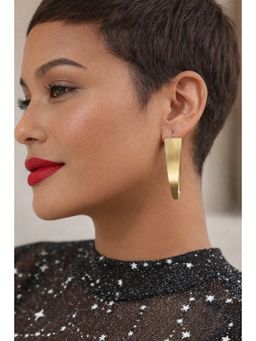 Niska - Gold Adelina Brass Statement Drop Earrings