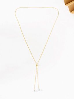 Palmonas - White Cute Pearl Lariat Necklace