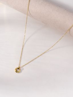 Palmonas - White Circular Loop Pendant Necklace