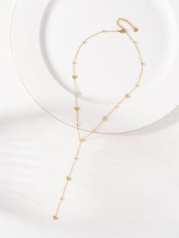 Palmonas - Gold Flat Butterfly Lariat Necklace