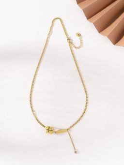 Palmonas - White Swirl Cuban Chain Necklace