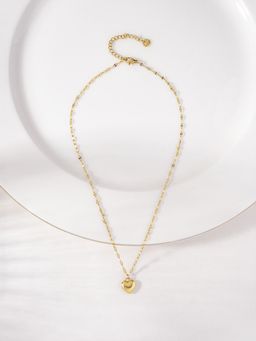 Palmonas - Gold Expressive Heart Pendant Necklace