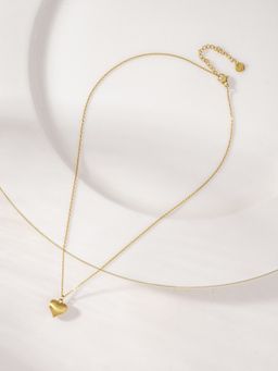 Palmonas - Gold Impressive Heart Pendant Necklace