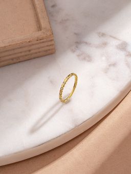 Palmonas - White Spark Trace Stack Ring