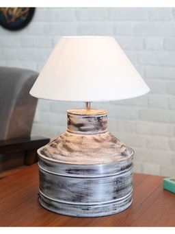 Homesake - Whitewash Milk Gagar Table Lamp White cone