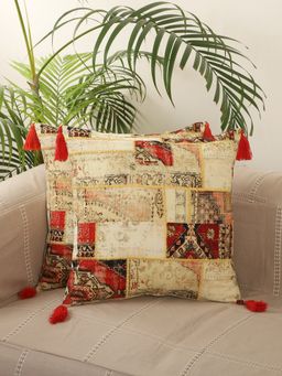 Jamio FIrati - Multicoloured Set Of 5 Embroidered Square Cushion Covers