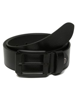 Teakwood - Men Vintage Black Leather Casual Belt