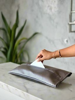 Mason Home - Braided Grey Tissue Cover