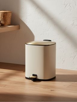 Mason Home - Merlowe Circular Dustbin - Beige (6L)