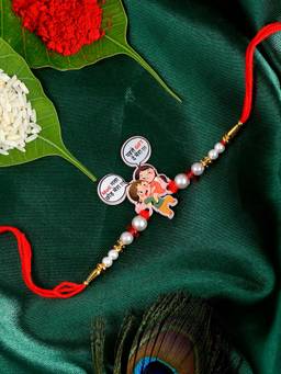 Shoshaa - Funky Slogan Brother Sister Image Rakhi with Roli Chawal (Set of 2)