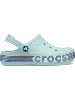 Crocs - Older Kids Bayaband Rainbow Green Clogs