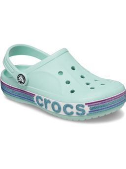 Crocs - Younger Kids Bayaband Rainbow Green Clogs