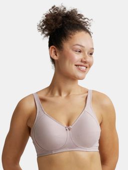 Jockey - ES13 Wirefree NonPadded Cotton Elastane Full Coverage Plus Size Bra - Mocha