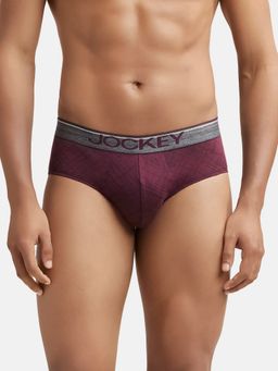 Jockey - MC09 Men Super Combed Cotton Printed Brief with Ultrasoft Waistband - Assorted