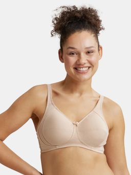 Jockey - ES13 Wirefree NonPadded Cotton Elastane Full Coverage Plus Size Bra-Light Skin