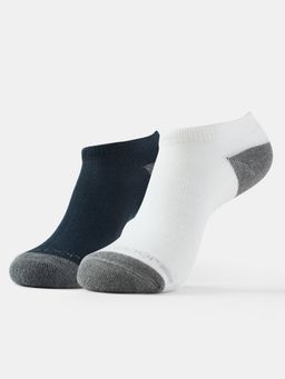 Jockey - 7506 Women Cotton Nylon Low Show Socks - Black and White (Pack of 2)