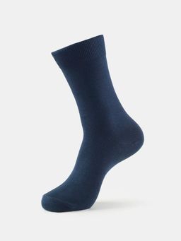 Jockey - 7192 Men Mercerized Cotton Elastane Stretch Crew Length Socks - Navy