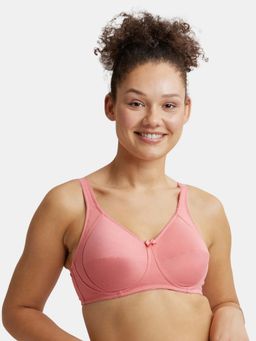 Jockey - ES13 Wirefree NonPadded Cotton Elastane Full Coverage Plus Size Bra-Blush Pink