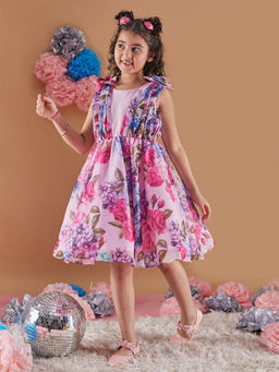 PSPeaches - Floral Organza Dress for Girls