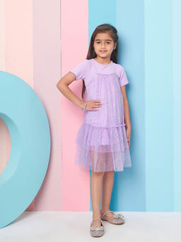 PSPeaches - Purple Sparkle Dress for Girls