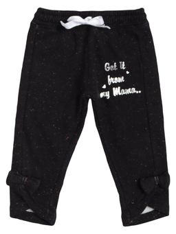 Bodycare - Girls Black Printed Trousers