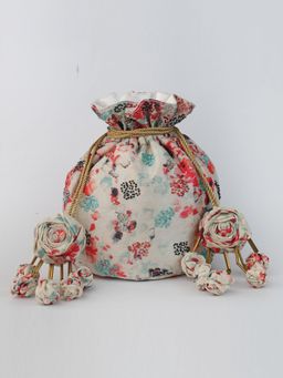 Vareli Bafna - Designs Chita Pearl White Potli